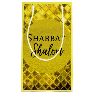Sacola Para Presentes Pequena Saco de Presente de Papel Shabbat Shalom Design Am