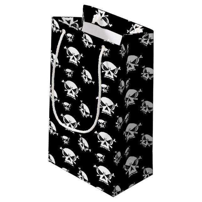Sacola Para Presentes Pequena Saco de Presente de Skull Boys (Verso inclinado)