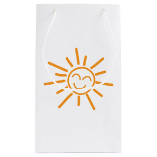 Sacola Para Presentes Pequena Saco de Presente do Sol Feliz