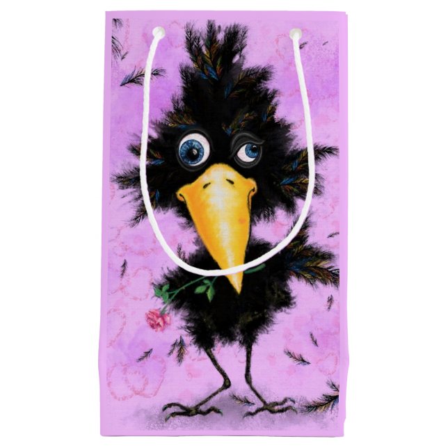 Sacola Para Presentes Pequena Saco de Presente Engraçado com Coroa Apaixonada (Frente)