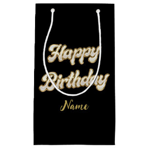 Sacola Para Presentes Pequena Saco de Presente Feliz Elegante Personalizado e Do