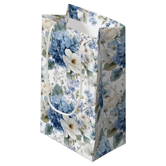 Sacola Para Presentes Pequena Saco de Presente Floral (Frente inclinada)