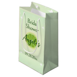 Sacola Para Presentes Pequena Saco de Presente para Chá de Noiva em Verde Limão