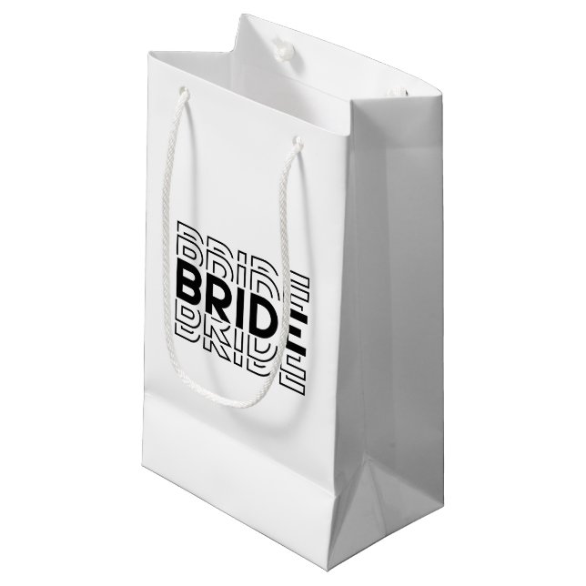 Sacola Para Presentes Pequena Saco de Presente para Noiva de Casamento (Frente inclinada)