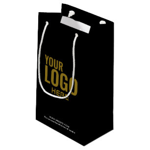 Sacola Para Presentes Pequena Saco de presente personalizado preto Logotipo da e
