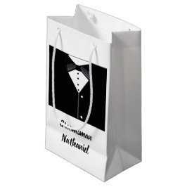 Sacola Para Presentes Pequena Saco de Presente Personalizado Preto para Tuxedo d