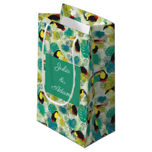 Sacola Para Presentes Pequena Saco de presente Toucans Branco