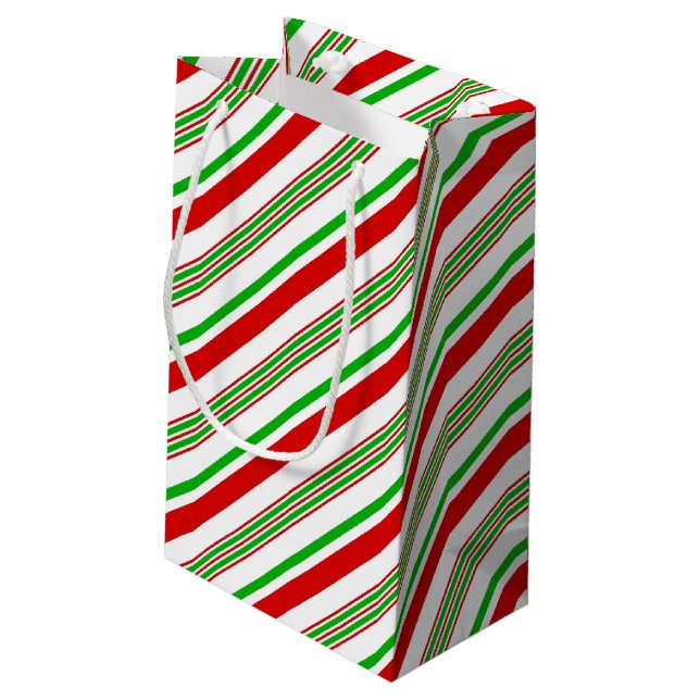 Sacola Para Presentes Pequena Saco de presentes de férias (Verso inclinado)