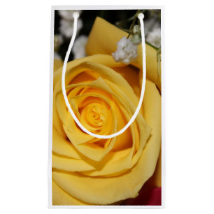 Sacola Para Presentes Pequena Saco do Presente de Rosa Amarelo