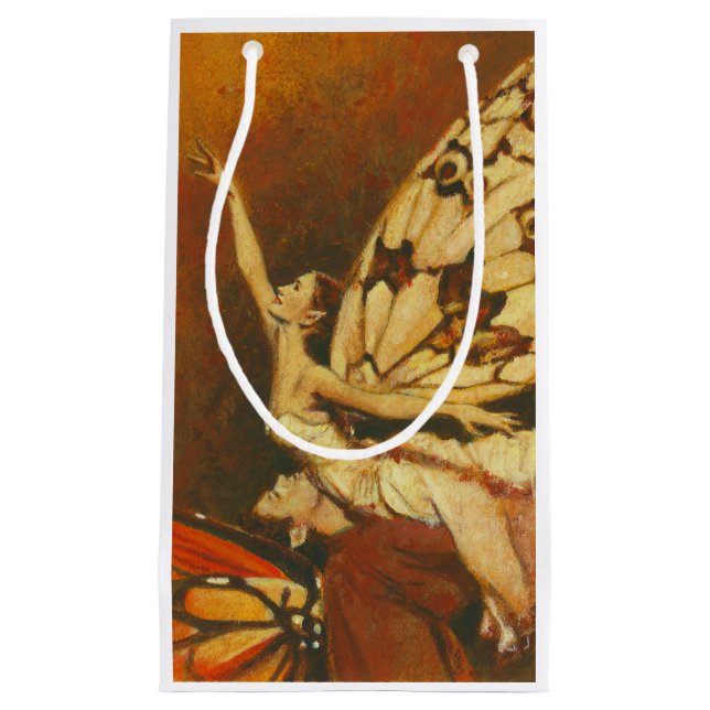 Sacola Para Presentes Pequena Saco do presente do Casal de fada (Frente)