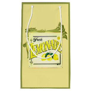 Sacola Para Presentes Pequena Saco do presente do sinal da limonada do vintage