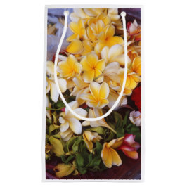 Sacola Para Presentes Pequena Saco do presente do vinho da flor amarela