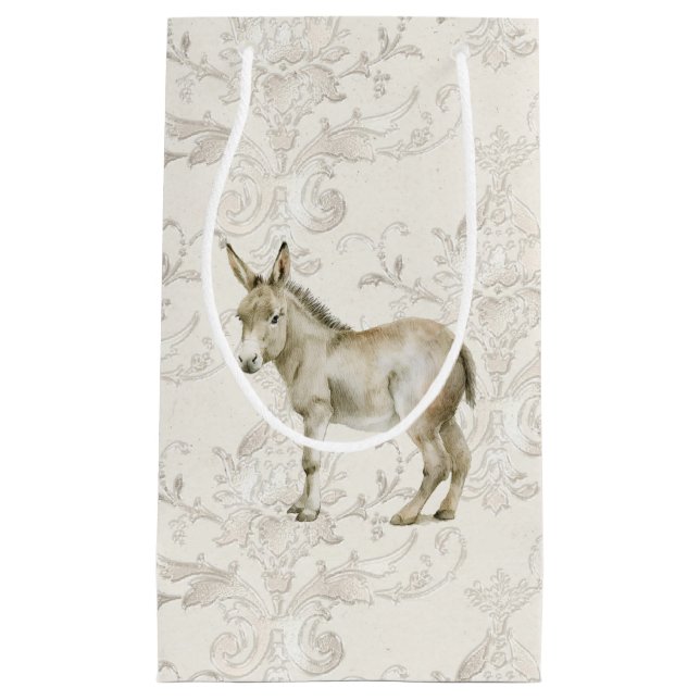 Sacola Para Presentes Pequena Saco do Presente - Donkey1 (Frente)