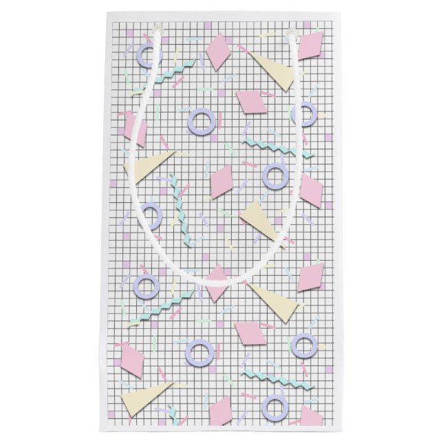 Sacola Para Presentes Pequena Saco dotado de Impressão de Geofit do Pastel dos a (Frente)