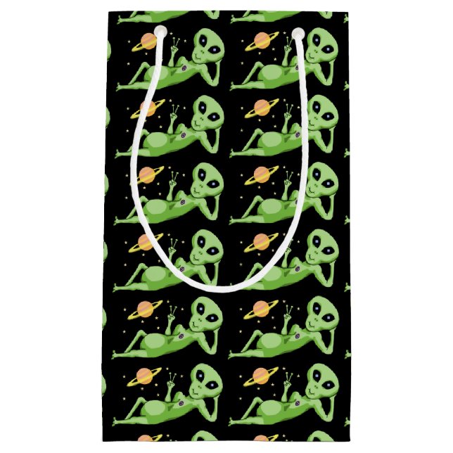 Sacola Para Presentes Pequena Saco estrangeiro do presente da paz (Frente)