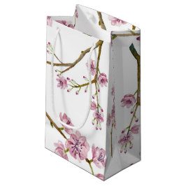 Sacola Para Presentes Pequena Saco pequeno do presente da flor de cerejeira de