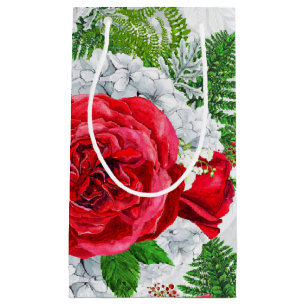 Sacola Para Presentes Pequena Saco romântico do presente dos rosas