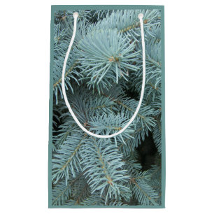 Sacola Para Presentes Pequena Saco spruce azul do presente
