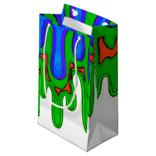 Sacola Para Presentes Pequena Saco verde do limo