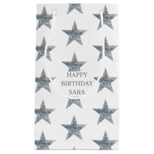 Sacola Para Presentes Pequena Sacos de Presente Personalizados - Estrelas de Bri