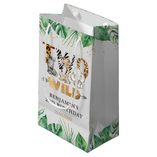Sacola Para Presentes Pequena Safari Duas Festas de aniversário Selvagens