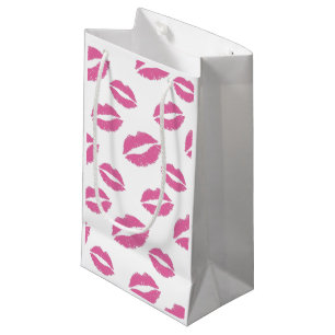 Sacola Para Presentes Pequena Salão de beleza cor-de-rosa do maquilhador dos