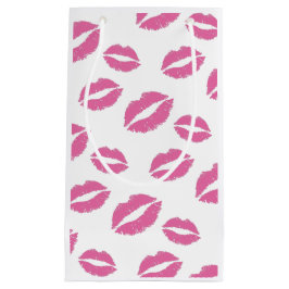 Sacola Para Presentes Pequena Salão de beleza cor-de-rosa do maquilhador dos