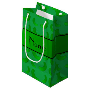 Sacola Para Presentes Pequena Salmouras verdes verdes conhecidas personalizadas