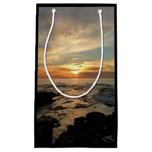 Sacola Para Presentes Pequena San Diego Sunset I Vista da Califórnia