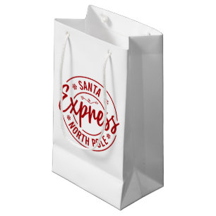 Sacola Para Presentes Pequena Santa express Polo Norte
