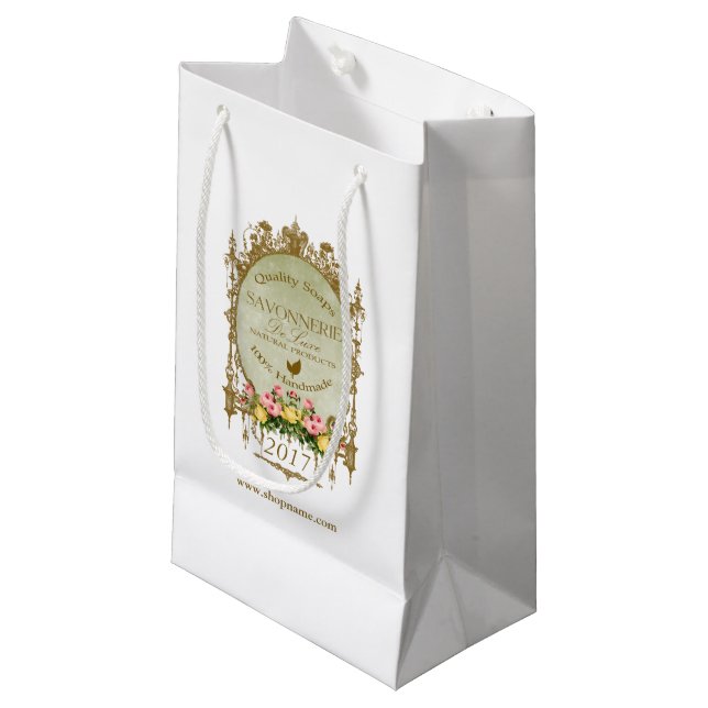 Sacola Para Presentes Pequena SAVONNERIE ~ Gift-, Bag Compro (Frente inclinada)