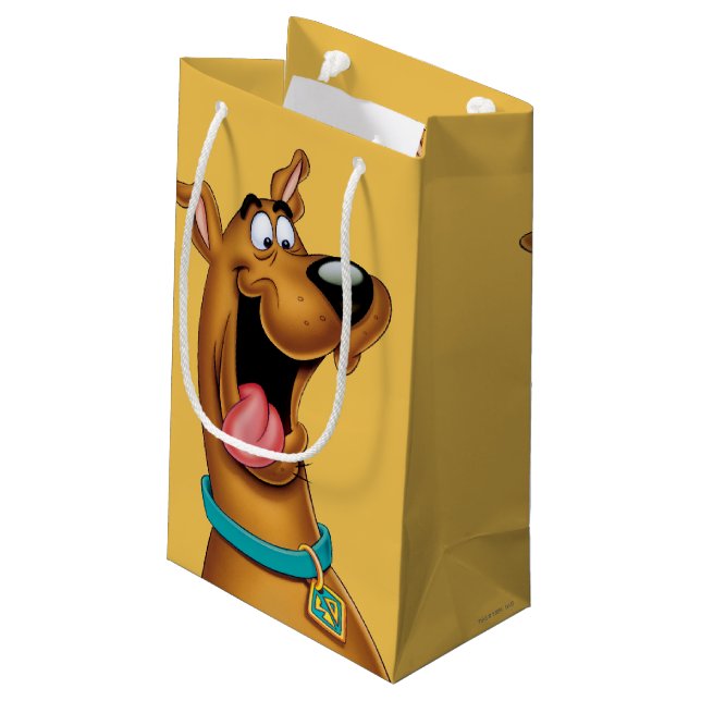 Sacola Para Presentes Pequena Scooby-Doo excitou a cara (Verso inclinado)