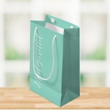 Seafoam Stylizlized Script Wedding Bridesmaid