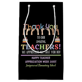 Sacola Para Presentes Pequena Semana de Apreciação do Professor