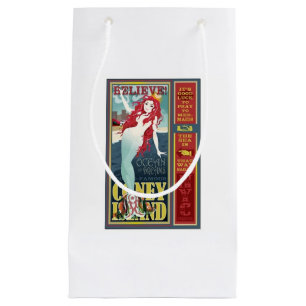 Sacola Para Presentes Pequena sereia redheaded do Coney Island