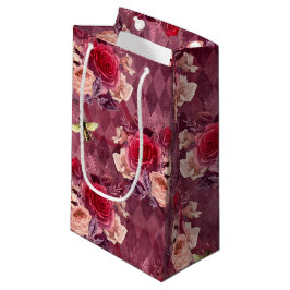 Sacola Para Presentes Pequena Série Burgundy Bee Design Eleven