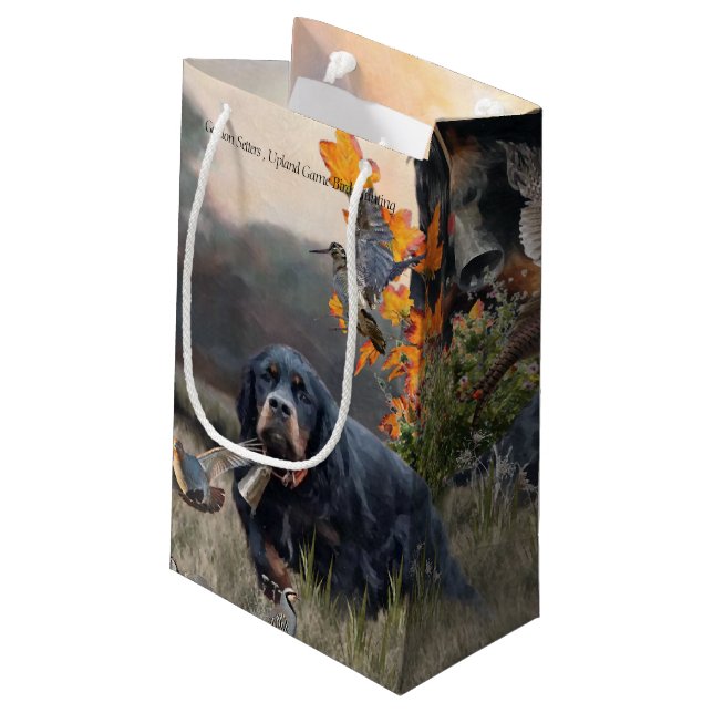 Sacola Para Presentes Pequena Setter Gordon  (Verso inclinado)