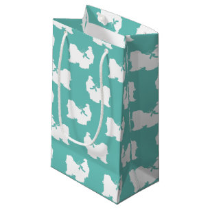 Sacola Para Presentes Pequena Shih-Tzu Cachorro Puppy Cabelo Longo