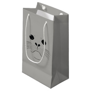 Sacola Para Presentes Pequena Silhueta de foca