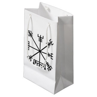 Sacola Para Presentes Pequena Símbolo Viking Vegvisir
