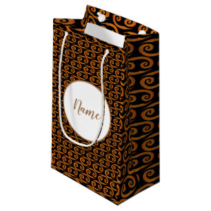 Sacola Para Presentes Pequena Sinal dourado do zodíaco do cancer personalizado