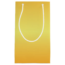 Sacola Para Presentes Pequena Sinos Dourados Metálicos Brilhantes