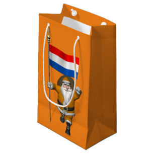 Sacola Para Presentes Pequena Sinterklaas Com Bandeira Dos Países Baixos