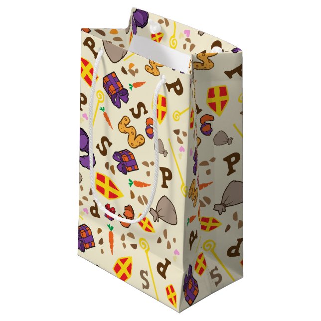 Sacola Para Presentes Pequena Sinterklaas Feest (Frente inclinada)
