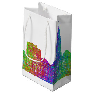 Sacola Para Presentes Pequena Skyline de Cleveland