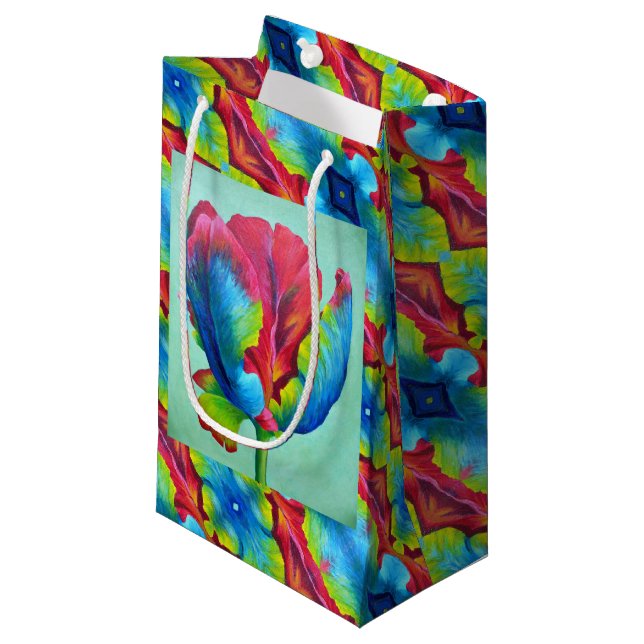 Sacola Para Presentes Pequena Sm Gift Bag Rainbow Tulip #2 (Frente inclinada)