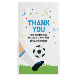Sacola Para Presentes Pequena Small Gift Bag Soccer Sport Birthday