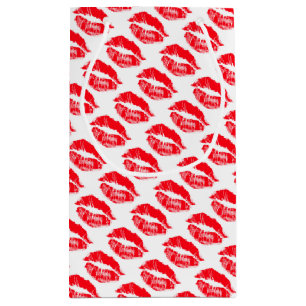 Sacola Para Presentes Pequena Smooches vermelhos