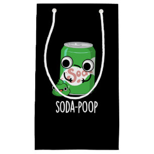 Sacola Para Presentes Pequena Soda Poop Engraçado Bebida Engraçada Trocadilhada