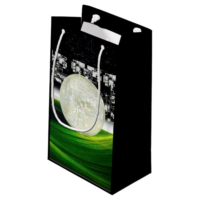 SACOLA PARA PRESENTES PEQUENA SOL NA LUA (Verso inclinado)